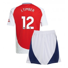 Arsenal Jurrien Timber #12 Heimtrikot 2024-25 Kurzarm (+ kurze hosen)